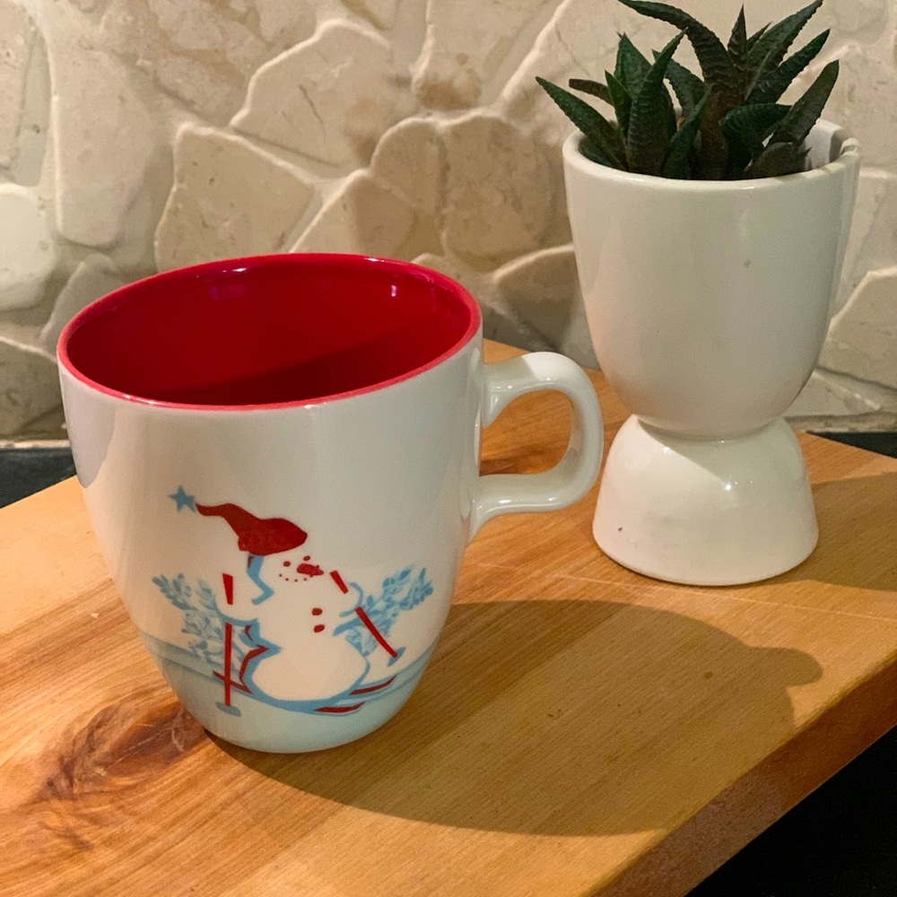 STARBUCKS | Snowman & Penguin Mug | Christmas 2007 Espresso/ Child Size Mug